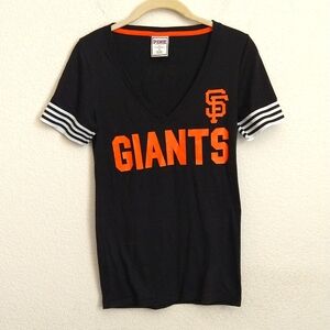 Pink Victoria's Secret 5th & Ocean San Francisco Giants MLB T Shirts Size Small
